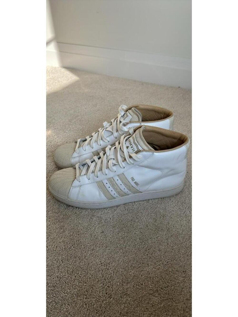 Adidas pro model mmvii white snakeskin men’s size 13 *VERY RARE